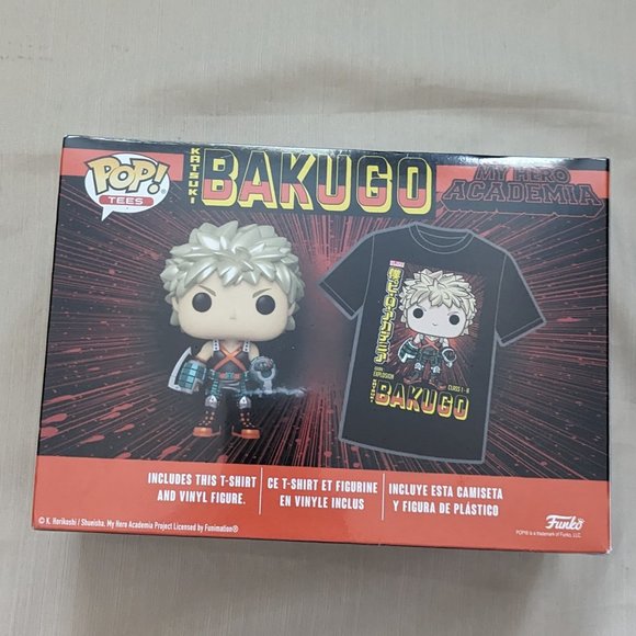 Funko Pop! & Tees: My Hero Academia - Katsuki Bakugo Vinyl Figure & T-Shirt (M) - Picture 5 of 7